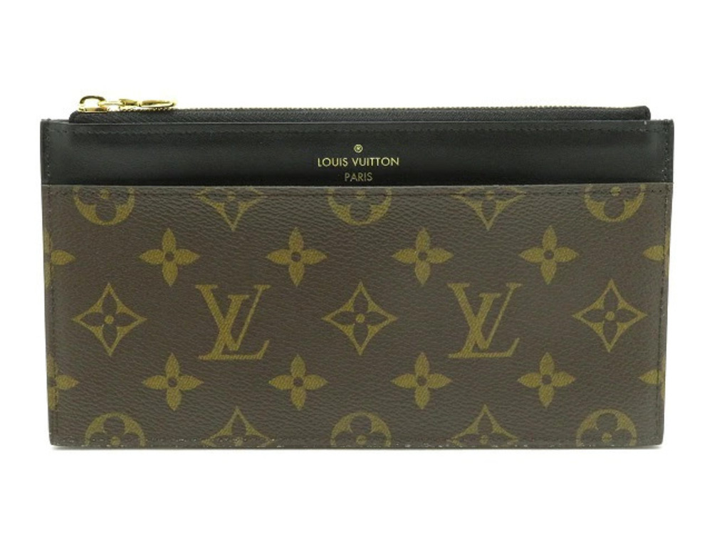 LOUIS VUITTON Slim Monogram Wallet Brown